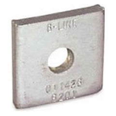 Eaton B201ZN Square Washer for 3/8 Inch Bolt Steel Zinc Plated