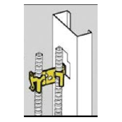 B-Line BX4M Flexible Conduit Cable Fastener 2-Runs 3/8 Inch Conduit High Carbon Steel