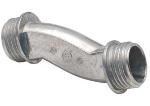 Bridgeport 1523-DC Offset Conduit Nipple 1-1/4 Inch Zinc Die Cast