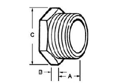 Bridgeport 1103-DC Conduit Nipple 3/4 Inch Die Cast Zinc