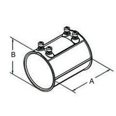 Bridgeport 246-DC EMT Set Screw Coupling Zinc Die Cast 2-1/2 Inch