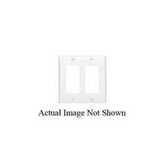 Leviton 80709-GY Wallplate 2 Gang Gray