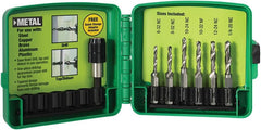 Greenlee DTAPKIT Drill/Tap Kit 6pc Set Right Hand Cutting High-Speed Steel