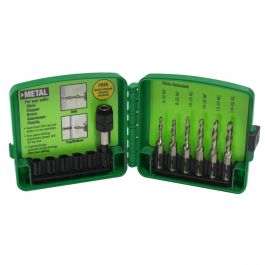 Greenlee DTAPKIT Drill/Tap Kit 6pc Set Right Hand Cutting High-Speed Steel