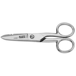 Klein Tools 2100-7 Electrician's Scissors Nickel Plated 1-7/8 in L of Cut