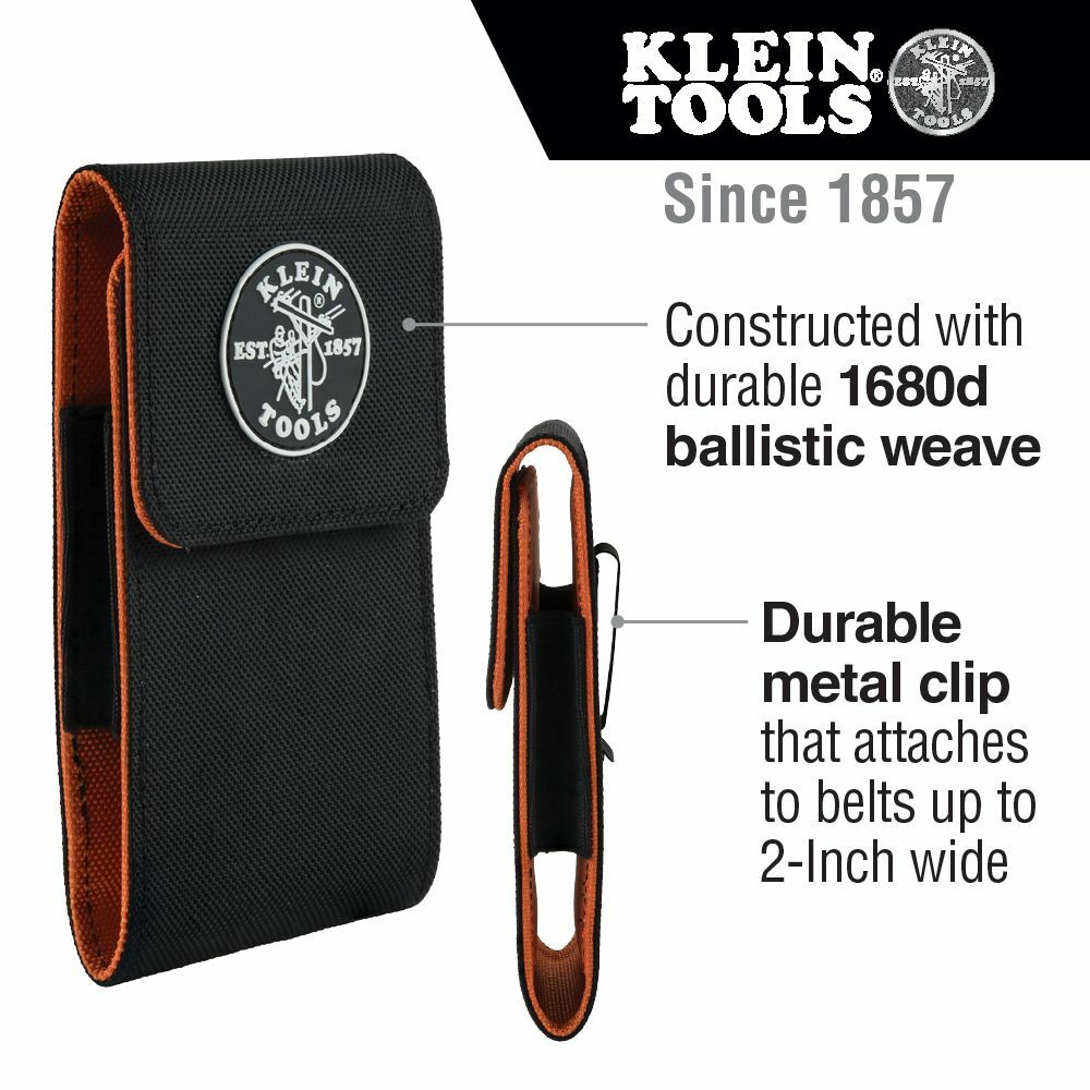 Klein Tools 55468 Tradesman Pro Phone Holder XL Magnetic Flap Closure