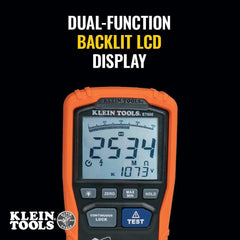 Klein Tools ET600 Multimeter MegohmmeterInsulation Tester 4000 OhmsResistance 125V/250V/500V/1000V Auto-Ranging TRMS Multimeter Klein Tools ET600