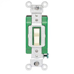 Leviton 3032-2I Toggle Double-Pole AC Quiet Switch 30 Amp 120/277 Volt Extra Heavy Duty Spec Grade Self Grounding