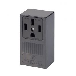 Leviton 55050-P00 Straight Blade Receptacle Single 125/250 VAC 50 Amp 3-Pole 4-Wire Black