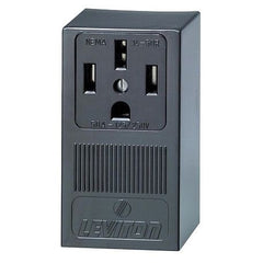 Leviton 55050-P00 Straight Blade Receptacle Single 125/250 VAC 50 Amp 3-Pole 4-Wire Black