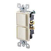 LEVITON 5634-I Decora Combination Switch 15 Amp 120/277 Volt Single-Pole