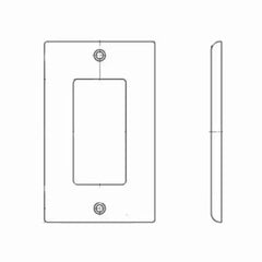 Leviton 80401 Decora Single Gang Wall Plate Brown Standard Size