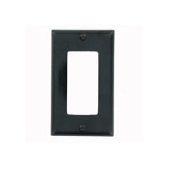 Leviton 80401-E Decora Wall Plate 1-Gang Standard Size Black Replacement 80401-E