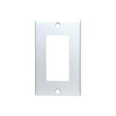 Leviton 80401-W 1-Gang Decora/GFCI Wallplate, Standard Size, Thermoset, Device Mount, White