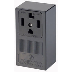 Leviton 55054-P00 3 Pole Non Grounded Single Outlet Receptacle 30A Black