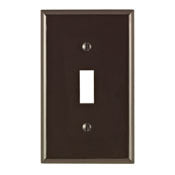 Leviton 80701 Wallplate 1-Gang 1-Pack Standard Size Brown