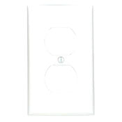 Leviton 80703 Wallplate 1 4-1/2 Inch H x 2-3/4 Inch W Brown Thermoplastic Nylon Standard Size Receptacle Wallplate