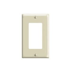 Leviton 80401-I Decora Wallplate 1 Gang Thermoset Ivory