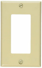 Leviton 80401-I Decora Wallplate 1 Gang Thermoset Ivory