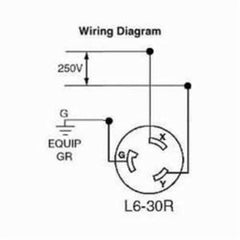 Leviton C2623 Locking Connector 30A 250V NEMA L6-30R