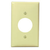 Leviton 80704-I Wallplate Single Gang 1.406 Inch Nylon Ivory