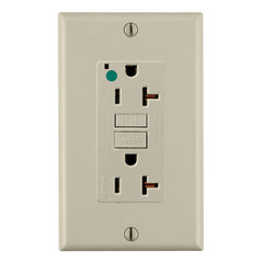 Leviton GFNT2-HGI SmartlockPro Slim Self-test GFCI Receptacle Hospital Grade Ivory