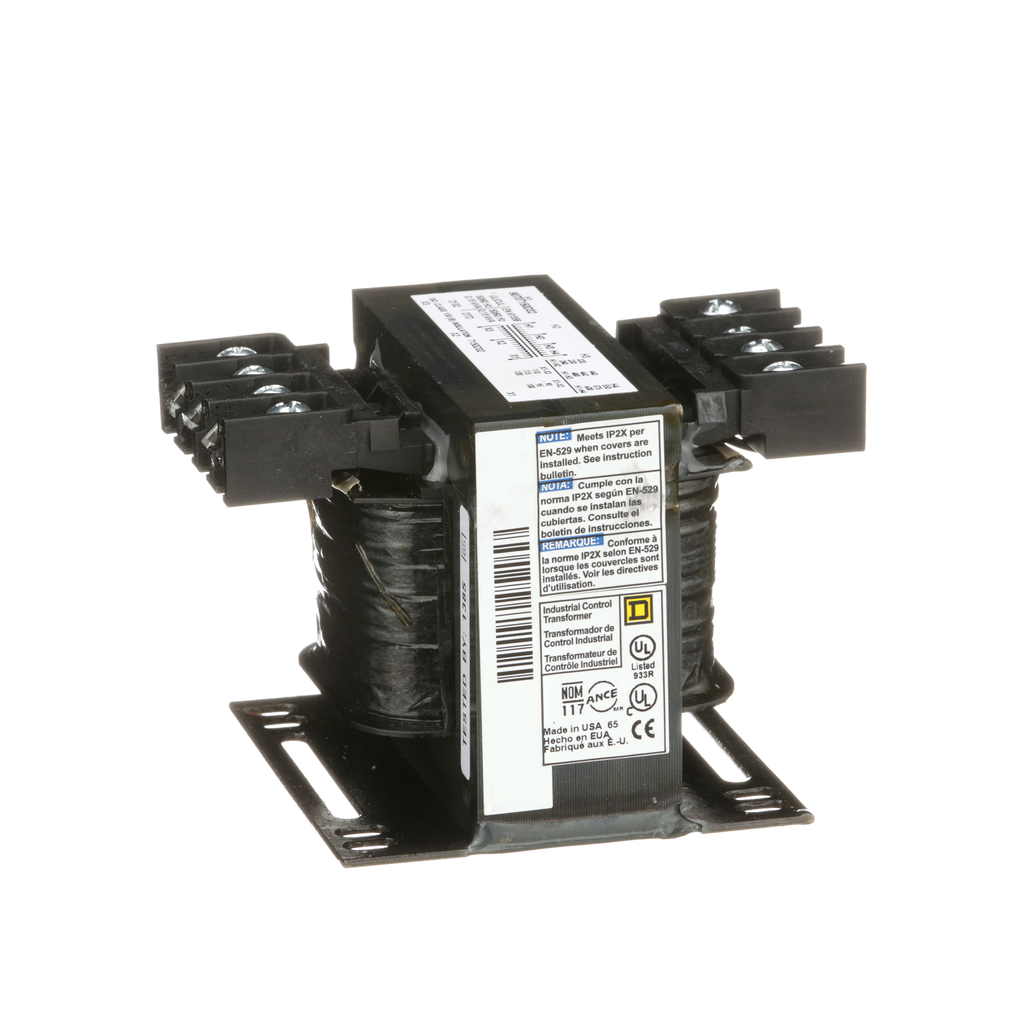 Square D 9070T150D32 Control Transformer 150 VA 1-Phase 240/480/600V Primary 120V Secondary