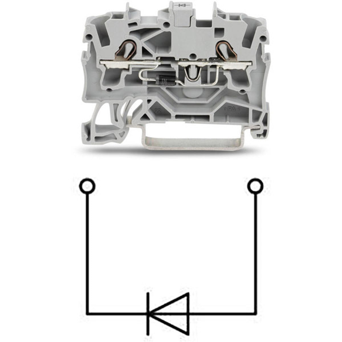 WAGO 2002-1211/1000-411 Terminal Block - Push-in Connection - 1P 2-Wire