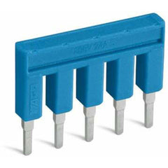 WAGO 2002-409/000-006 Insulated Push-In Type Comb-Style Jumper Bar 9-Way 9 Poles 25A Blue