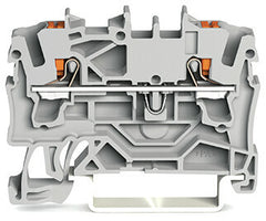 WAGO 2202-1201 Feed-Through Terminal Block 24A Gray