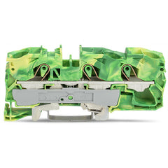 WAGO 2016-1307 Ground/Earthing Terminal Block 16mm2 Push-In CAGE CLAMP Green-Yellow