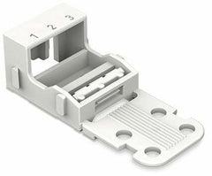 WAGO 221-503 Mounting Carrier for Screw Mounting 4mm2 White 3-Conductor Compatibility