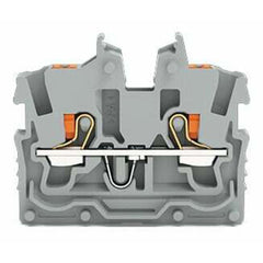 WAGO 2250-321 Feed-Through Miniature Center Terminal Block Gray 1P 2-Wires