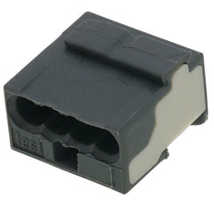 WAGO 243-204 Micro Push Wire Connector for Junction Boxes 22-18 AWG - 4 Ports - Dark Gray