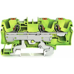 WAGO 2206-1307 Terminal Block Green-Yellow 1PE 3-Wires Push-in CAGE CLAMP