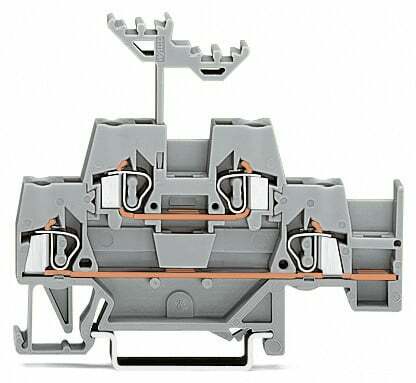 WAGO 280-520 Terminal Block 20A Double-Deck for DIN Rail Mounting