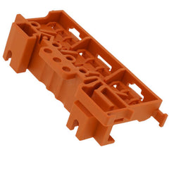 WAGO 221-500 Mounting Carrier for DIN-35 Rail/Panel Mount, Orange, Polyamide (PA66)