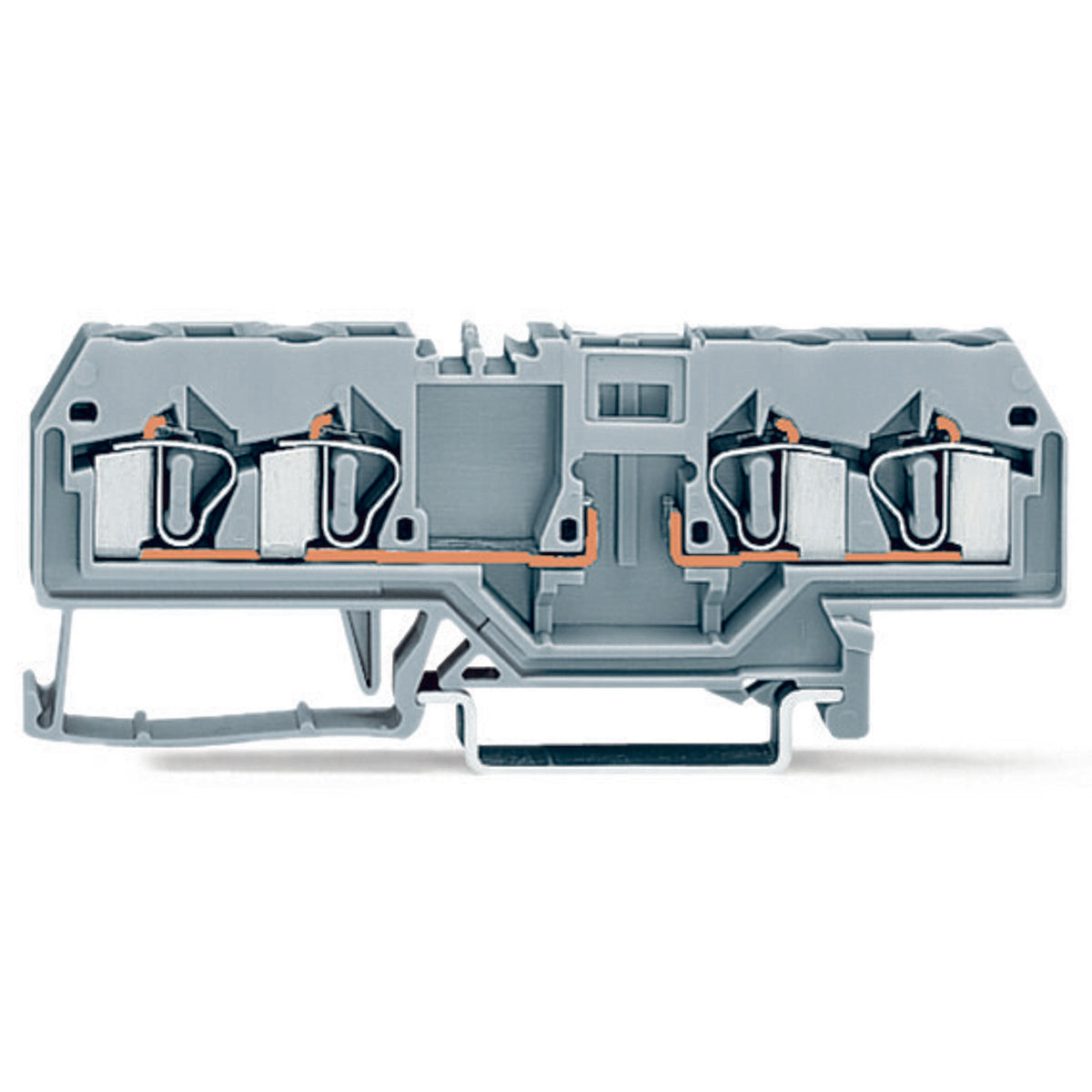 WAGO 281-656 Carrier Feed-Through Terminal Block 10A Gray