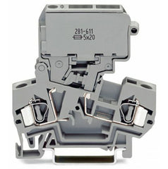 WAGO 281-611 Feed-through Terminal Block 10A Gray - Replacement 281-611