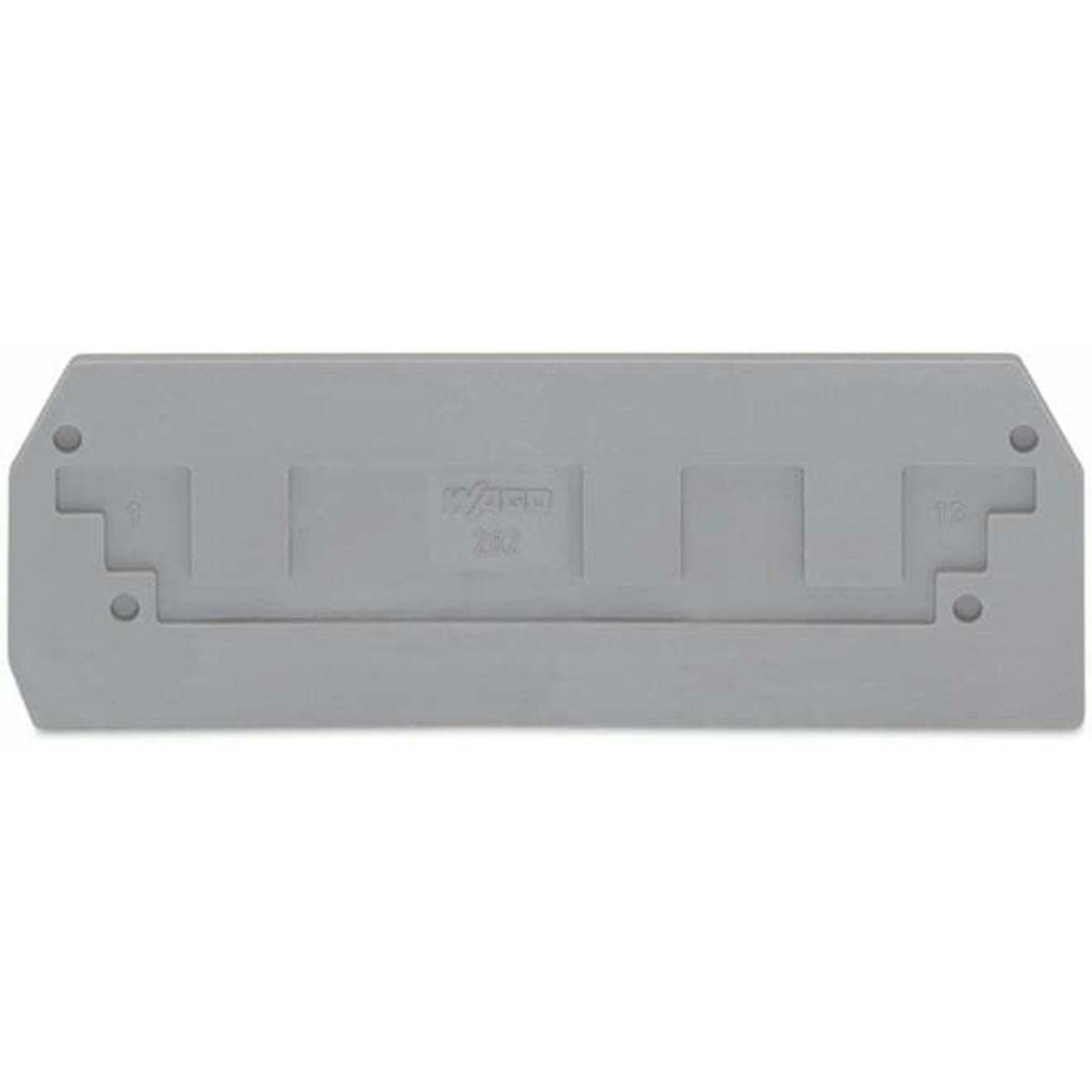 WAGO 282-308 End and Intermediate Plate 2.5mm Gray