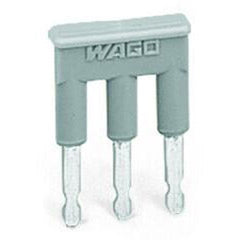 WAGO 281-483 Insulated Comb-Style Jumper Bar 3-Way 3-Poles Gray