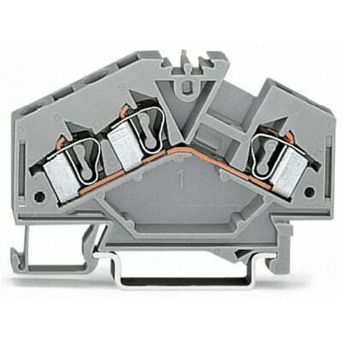 WAGO 281-631 Terminal Block 32A Gray Cage Clamp