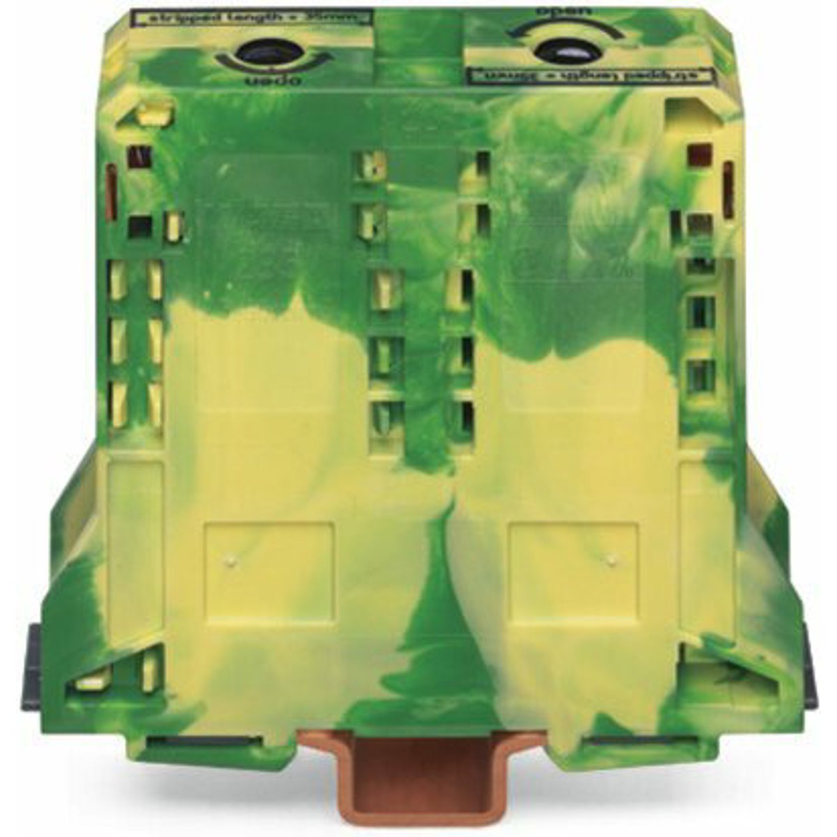 WAGO 285-197/999-950 Ground/Earthing Terminal Block 1-Deck DIN Rail POWER CAGE-CLAMP