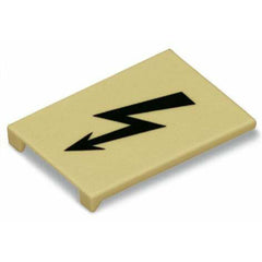 WAGO 285-420 Protective Warning Marker with Black High-Voltage Symbol - Yellow - Polyamide (PA66)