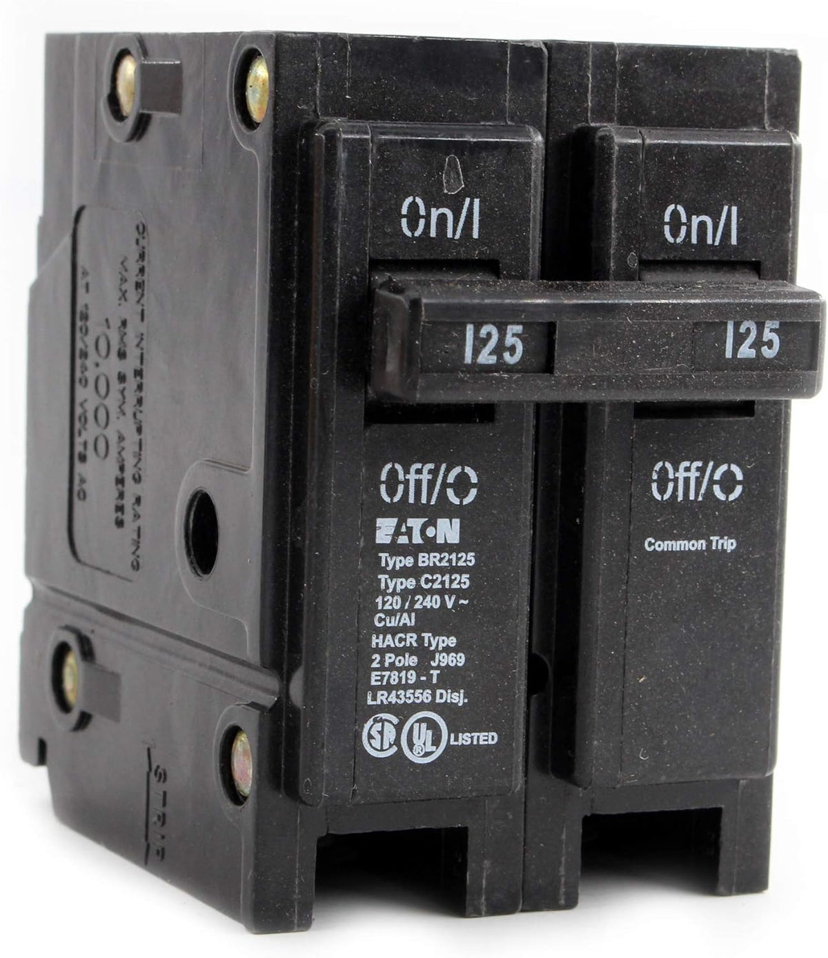 EATON BR2125 Double Pole Circuit Breaker 125 Amp 120/240V BR2125 Replacement