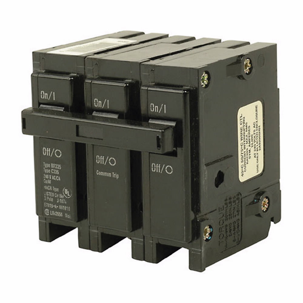 EATON BR3100 Type BR Circuit Breaker 240 VAC 100 Amp 3-Pole Plug-On Mount