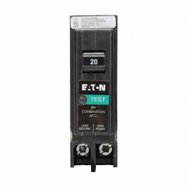 EATON BRP120AF Type BR Arc Fault Circuit Breaker Plug-on Neutral 120 VAC 20 Amp 1-Pole