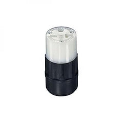 Leviton 5469-C Industrial Grade Nylon Connector 250 Volt 20 Amp Black-White