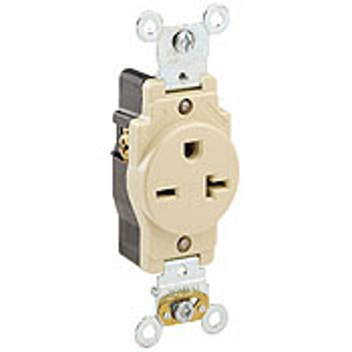 Leviton 5461 Single Receptacle Outlet 20A 250V NEMA 6-20R (1 Pack)