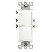 Leviton 5634-T Decora Single-Pole AC Combination Switch 15 Amp 120/277 Volt Light Almond